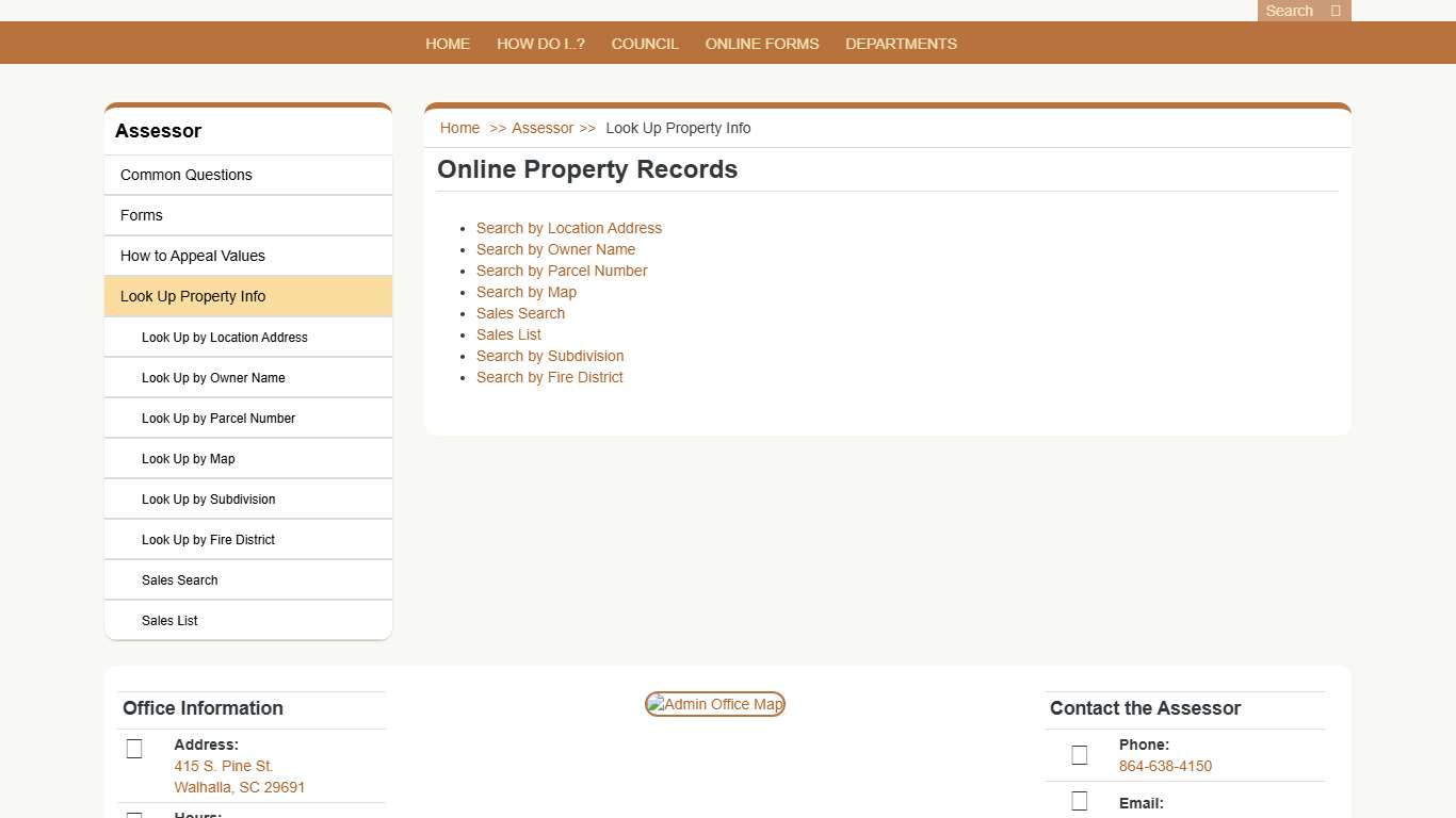 Look Up Property Info