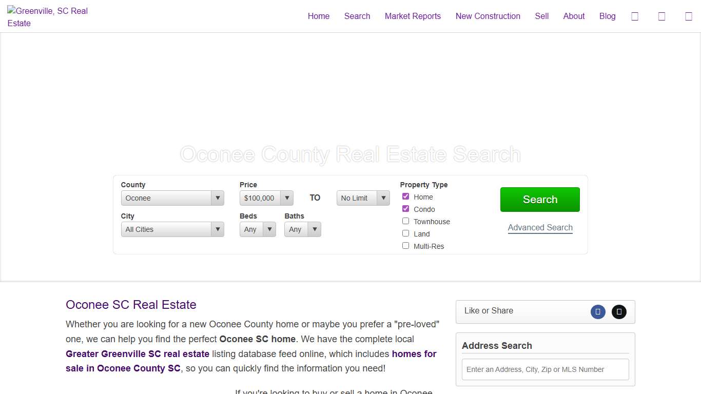 Oconee County SC Real Estate and Homes for Sale