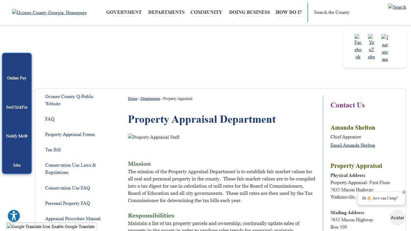 Property Appraisal Department | Oconee County, GA