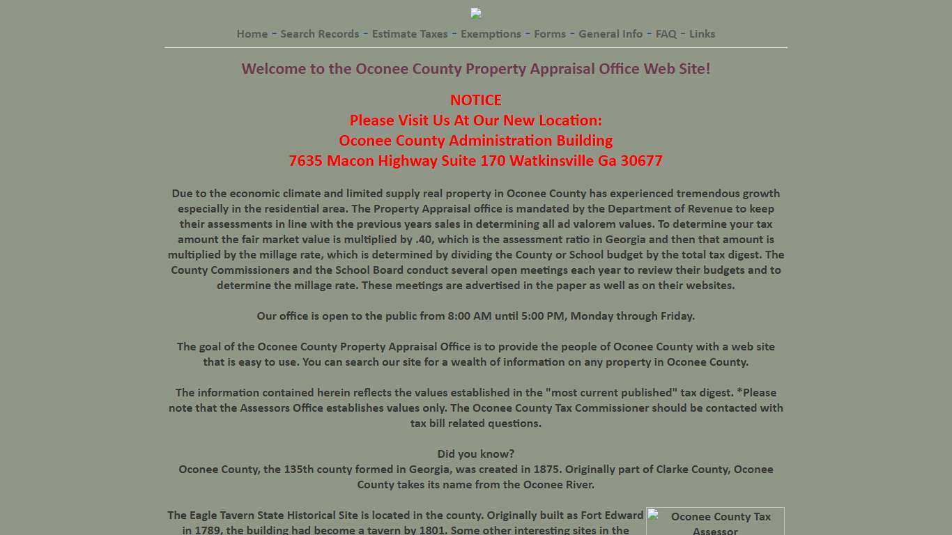 Oconee County Property Appraisal Office